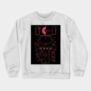 Dreamcast Console Overview Crewneck Sweatshirt